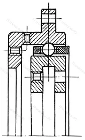 Модификация подшипника 4-186724ЮТ размер 120x145/156x11,5