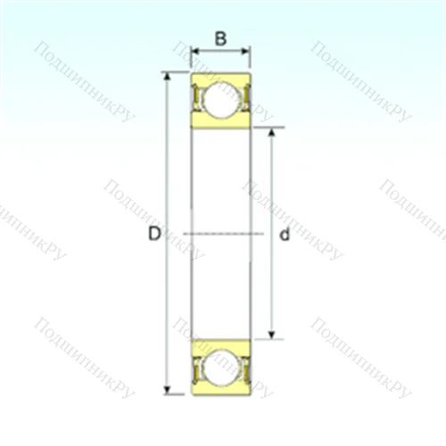 Подшипник шариковый радиальный 61908-2RZ