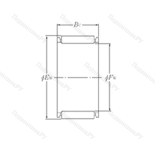 Подшипник игольчатый радиальный K 8?11?10T 2