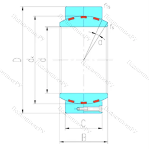Подшипник скольжения сферический GEH 440HF/Q