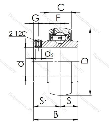 Подшипник UC 205 (480205) в Липецке