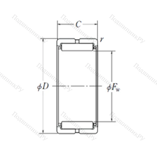 Подшипник игольчатый радиальный RNA 4940