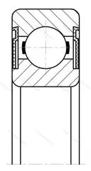 Подшипник  180305 (6305-2RS) размер 25x62x17
