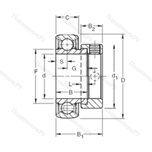 Подшипник шариковый радиальный RAL 009NPPB от производителя  TIMKEN Подшипник шариковый радиальный RAL 009NPPB от производителя  TIMKEN