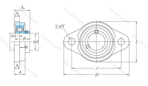 Подшипниковый узел UFL 000 J в Липецке
