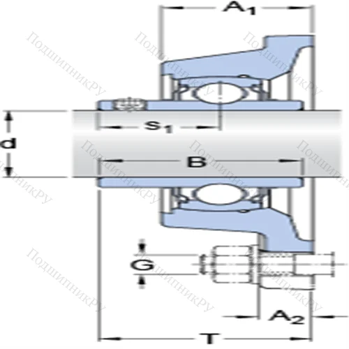 Фланцевые подшипниковые узлы типа Y с прямоугольным фланцем для высоких температур FY 1.15/16 TF/VA 201