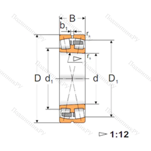 Подшипник роликовый радиальный самоцентрирующийся 22214 CKMBW 33 от производителя  MPZ
