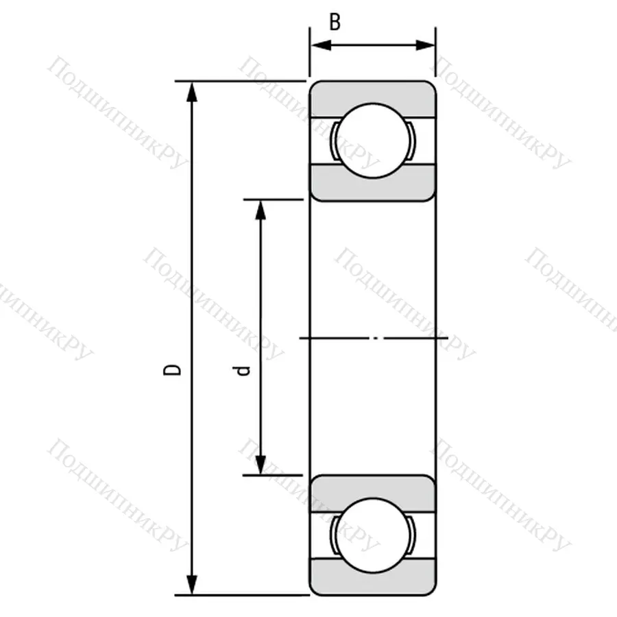 Модификация подшипника 200К размер 10x30x9