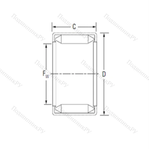 Подшипник игольчатый радиальный B-2616