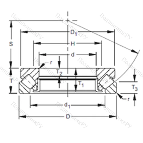 Подшипник роликовый упорно-радиальный 29392 от производителя  TIMKEN