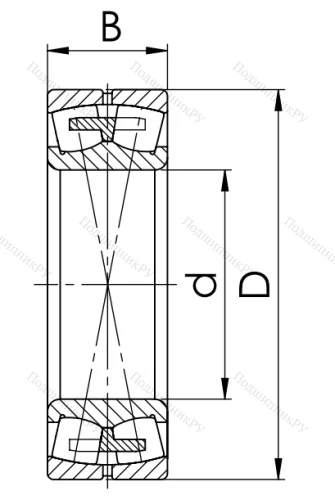 Сферический роликовый подшипник 3530 АМНК (22230 ACMW 33) в Липецке