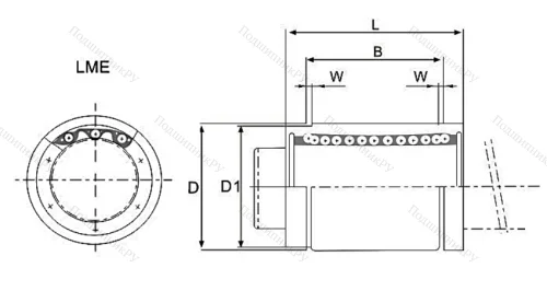 Подшипник LME 20 UU. KB 2045 UU в Липецке