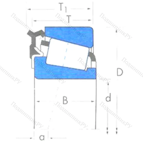 Подшипник роликовый радиально-упорный U 298/U 261L