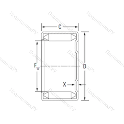 Подшипник игольчатый радиальный M-34161