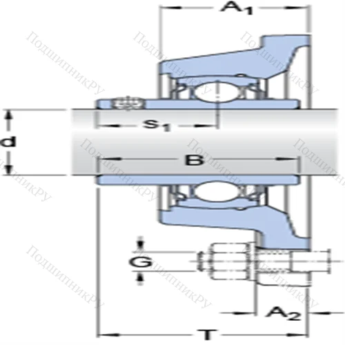 Фланцевые подшипниковые узлы типа Y с прямоугольным фланцем для высоких температур FY 25 TF/VA 228