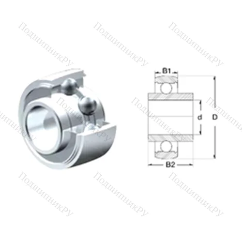 Подшипник шариковый радиальный SUCX 08
