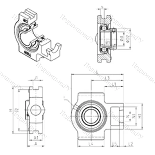 Подшипниковый узел шариковый радиальный EST 204