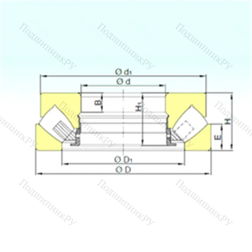 Подшипник роликовый упорно-радиальный 294/560 M от производителя  ISB Подшипник роликовый упорно-радиальный 294/560 M от производителя  ISB