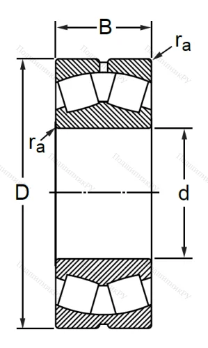 Сферический роликовый подшипник 53530 АН (22230 CW 33) в Липецке