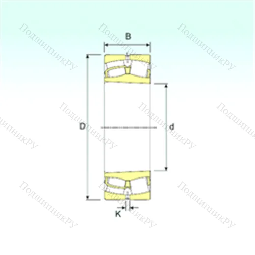 Подшипник роликовый радиальный самоцентрирующийся 24196 K 30 от производителя  ISB