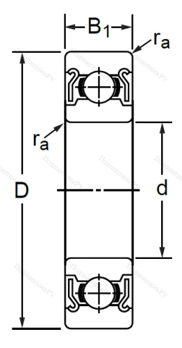 Дюймовый шариковый подшипник R 8 ZZ (KLNJ 1/2-2RZ) в Липецке