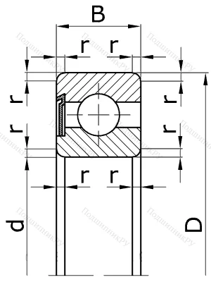 Шариковый однорядный подшипник 60304 (6304 Z) в Липецке