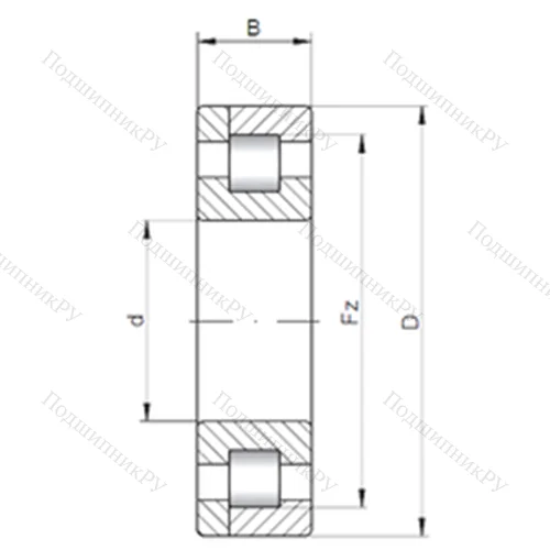 Подшипник роликовый радиальный NP 39/1180 от производителя  CX Подшипник роликовый радиальный NP 39/1180 от производителя  CX