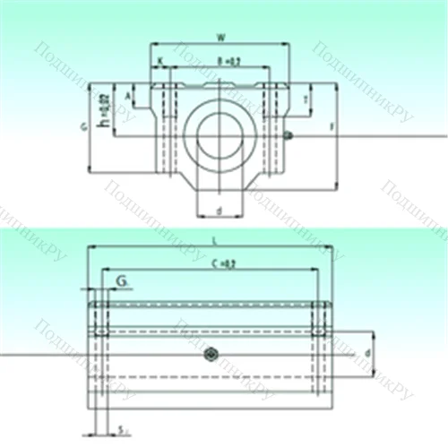 Подшипник шариковый линейный SCW 08-UU от производителя  NBS