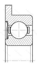 Подшипник  860200 размер 10x30x9 от производителя  ГПЗ-7