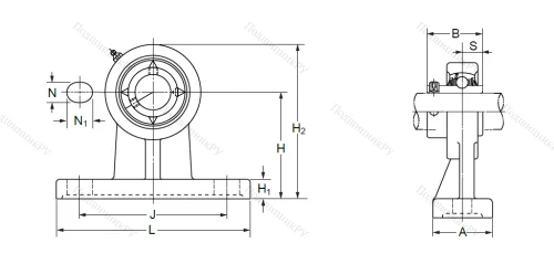 Подшипниковый узел UCPH 205 (UCHP 205) в Липецке