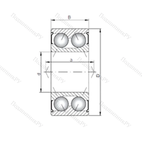 Подшипник шариковый радиально-упорный 3803 ZZ от производителя  CX