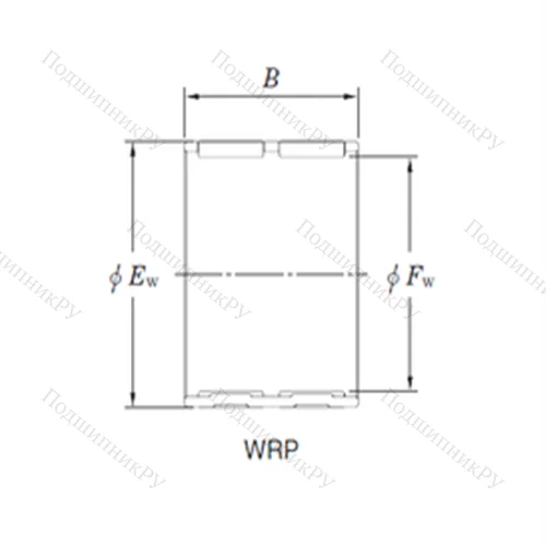 Подшипник игольчатый радиальный WRP 606636