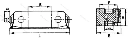 Подшипник  ЛОК-38Т размер 206x52x38 от производителя  ГПЗ-1