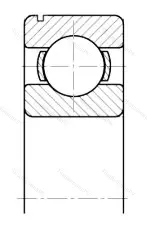 Подшипник  50306 (6306N) размер 30x72x19