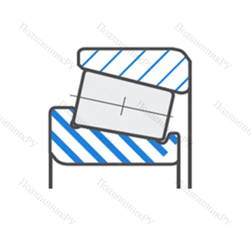 Подшипник роликовый радиально-упорный EC 0-LM 48548A/LM 4#04 от производителя  NTN