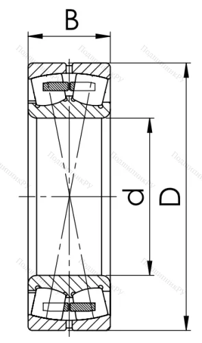 Сферический роликовый подшипник 3507 Н (22207 MBW 33) в Липецке Сферический роликовый подшипник 3507 Н (22207 MBW 33) в Липецке
