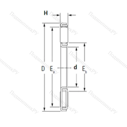 Подшипник игольчатый упорный TP 90120