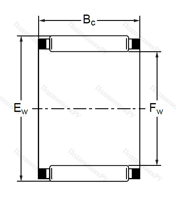 Подшипник K 52x58x30.6 (KT) в Липецке