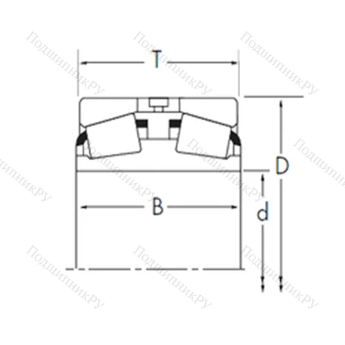 Подшипник роликовый радиально-упорный 71426D/71750 от производителя  TIMKEN Подшипник роликовый радиально-упорный 71426D/71750 от производителя  TIMKEN