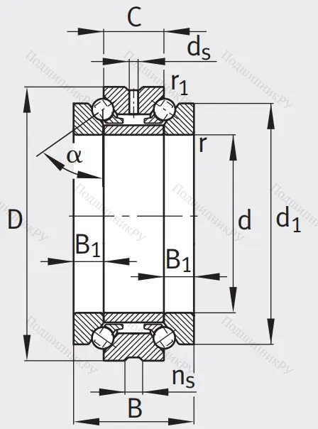 Упорный шариковый подшипник