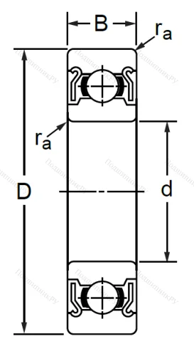 Однорядный шариковый подшипник SS 6211 ZZ (80211 Ю ГОСТ) в Липецке