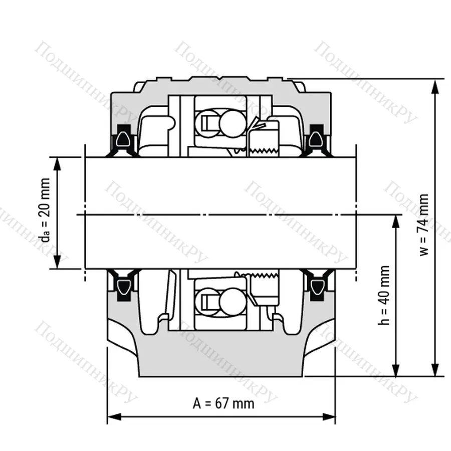 Разборный корпус опорного блока
