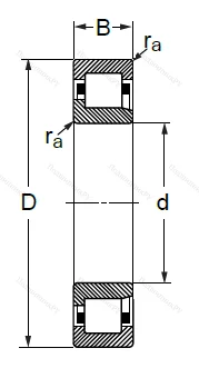Цилиндрический роликовый подшипник 42315 (NJ 315) в Липецке