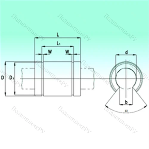 Подшипник шариковый линейный KBO 2558