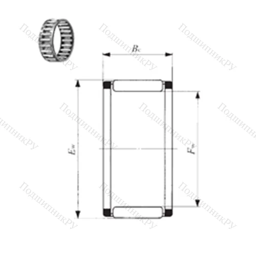 Подшипник игольчатый радиальный KT 9510330 от производителя  IKO Подшипник игольчатый радиальный KT 9510330 от производителя  IKO