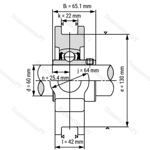 Подшипниковый узел UCT 218 - Вал: 90 мм от производителя  LPZ