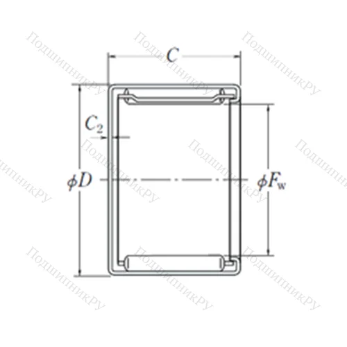 Подшипник игольчатый радиальный MFJ-3516