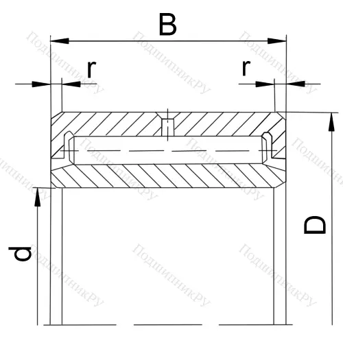 Подшипник NAV 4004 (4074104 ГОСТ) в Липецке
