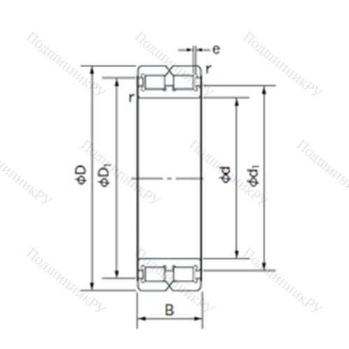 Подшипник роликовый радиальный RC 4926