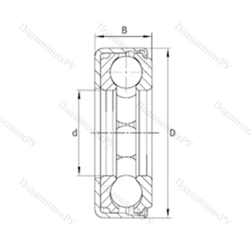 Подшипник шариковый упорный F-234405.2 от производителя  INA